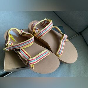 Teva Women's Yellow Multi-Stripe Sport Sandal